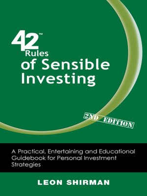 42 Rules of Sensible Investing - ebook